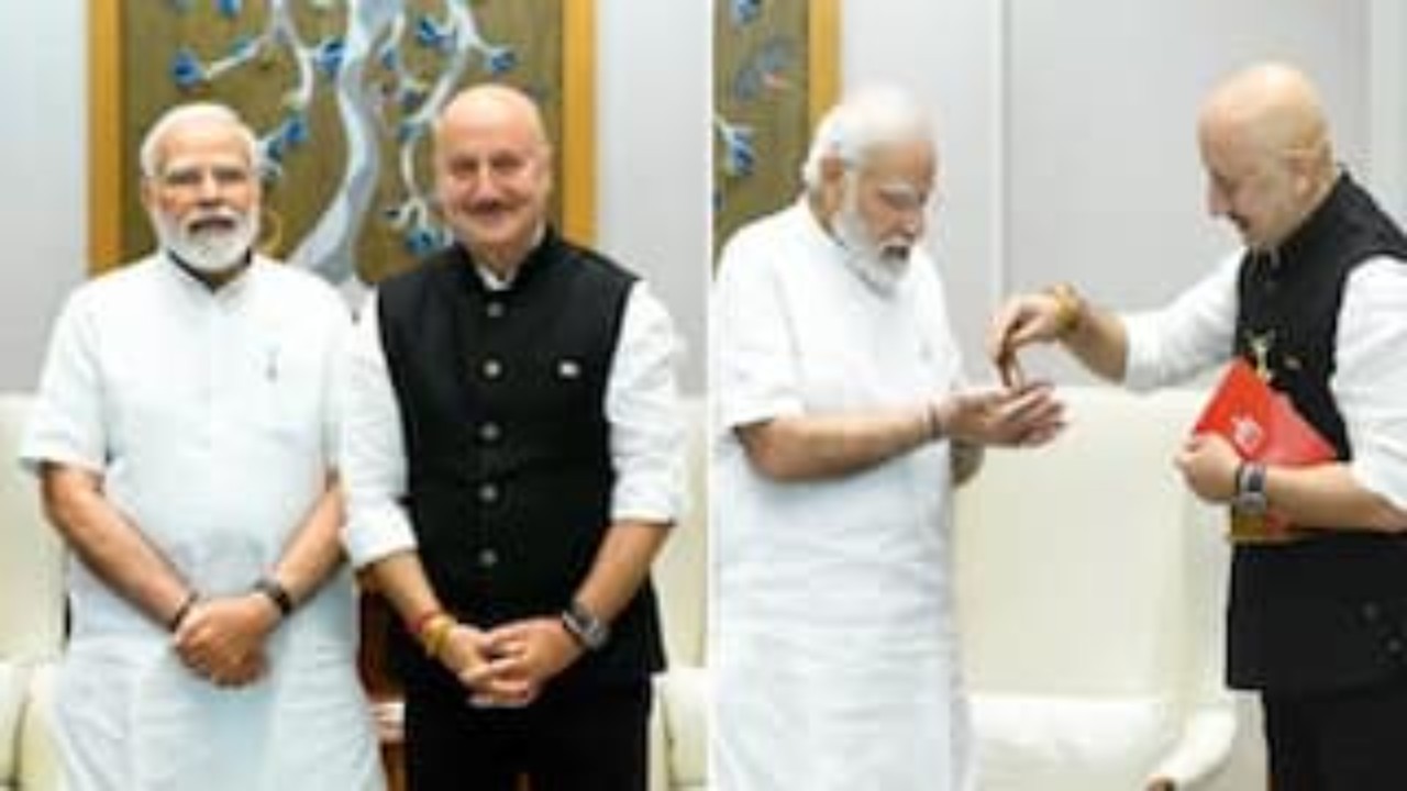 Modi and anupam kher