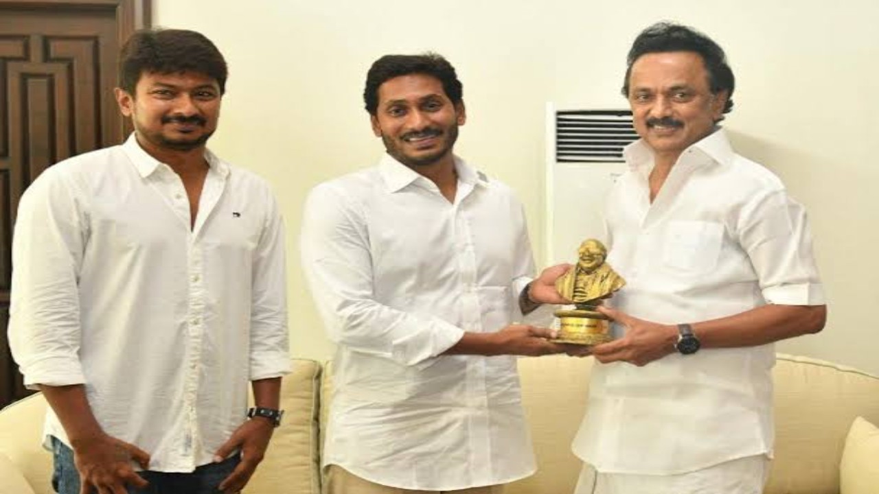 Udhayanithi,  jagan mohan reddy and stallin