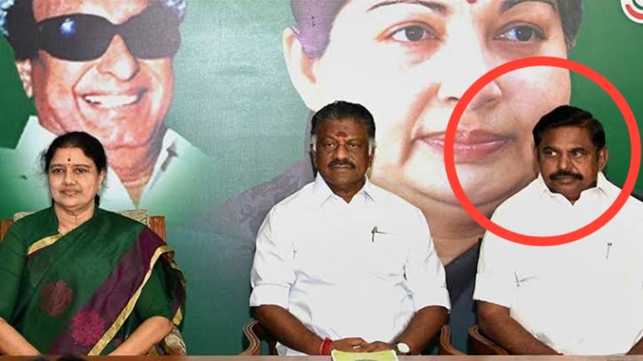 Sasikala, o pannerselvam,  edappadi