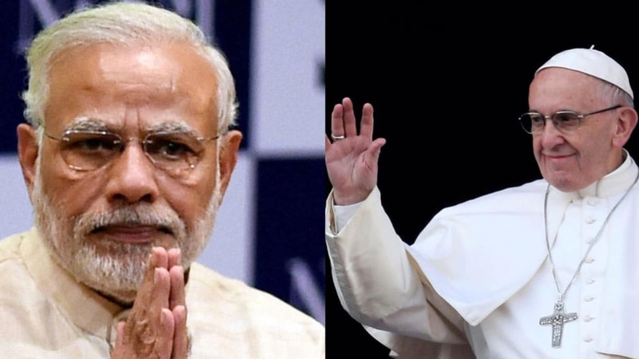 pm modi and pobe francis