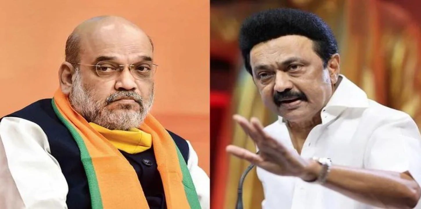 mk stalin, amitshah