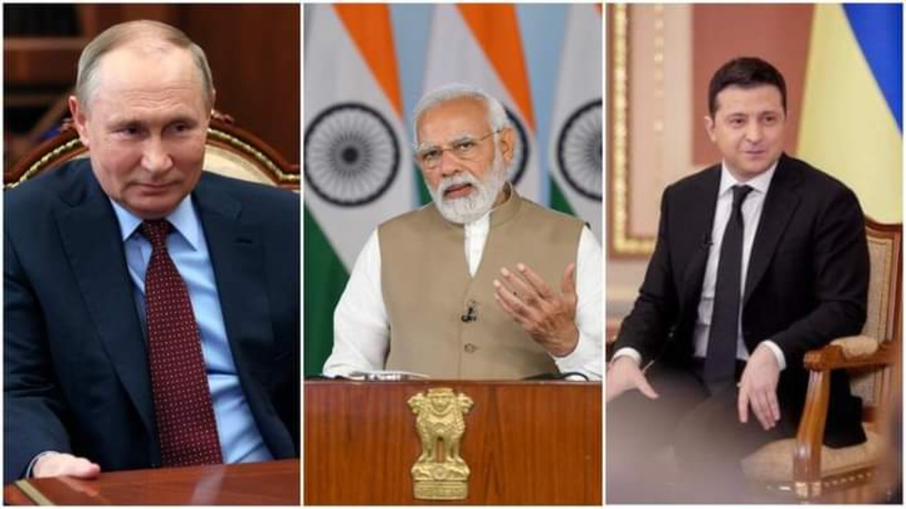 Putin, modi, Volodymyr Zelenskyy