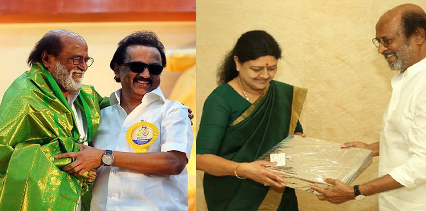 Rajinikanth, Stalin, Sasikala